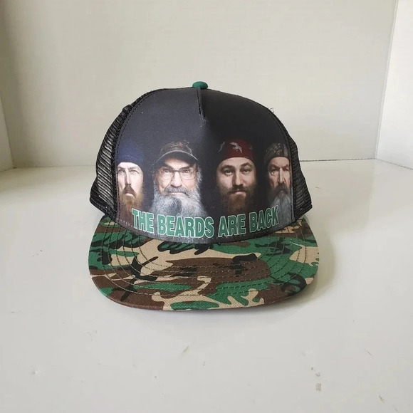NWOT,Duck Dynasty Mens  Camo Mesh,Snapback Trucker Hat. - Picture 2 of 7